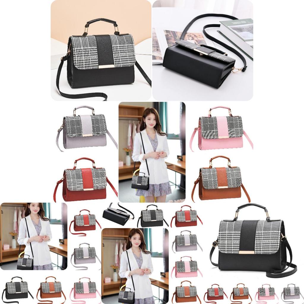 Trendy Women's Bags Hot Selling Cross-border Style Plaid Shoulder Bag