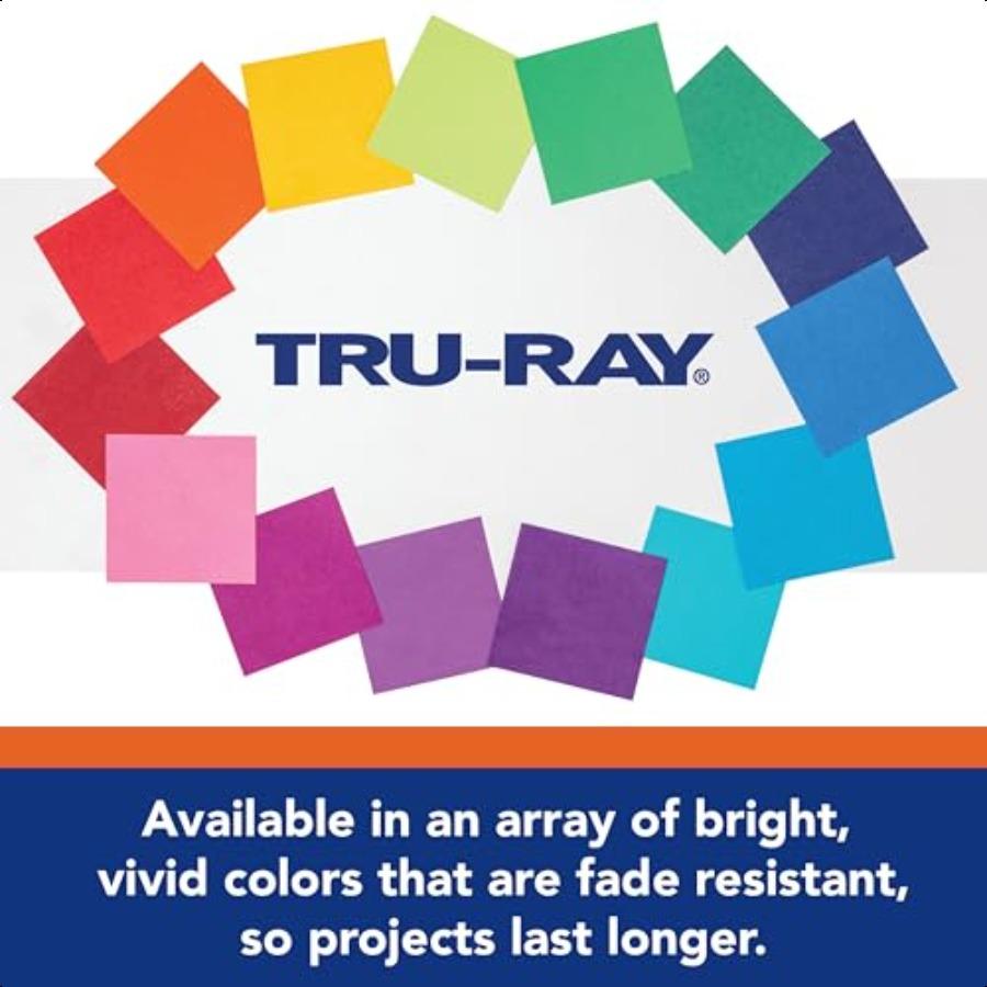 Pacon TruRay Heavyweight Construction Paper White 9 x 12 50 Sheets