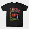 Asian Size Men Black Print T-shirt Big L Hamboyant Harlem No-Cut Print Cotton Tshirt