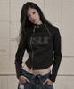 AS YOU ARE Facade Logo High-Neck Zip-Up Black