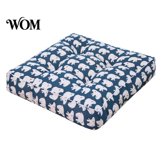 Non-slip Car Seat Cushion for Driving Modern Stylish Chair Cushion, Ultra Soft Square Geometric or Comfortable Floor Mat Meditation Plant Prints,