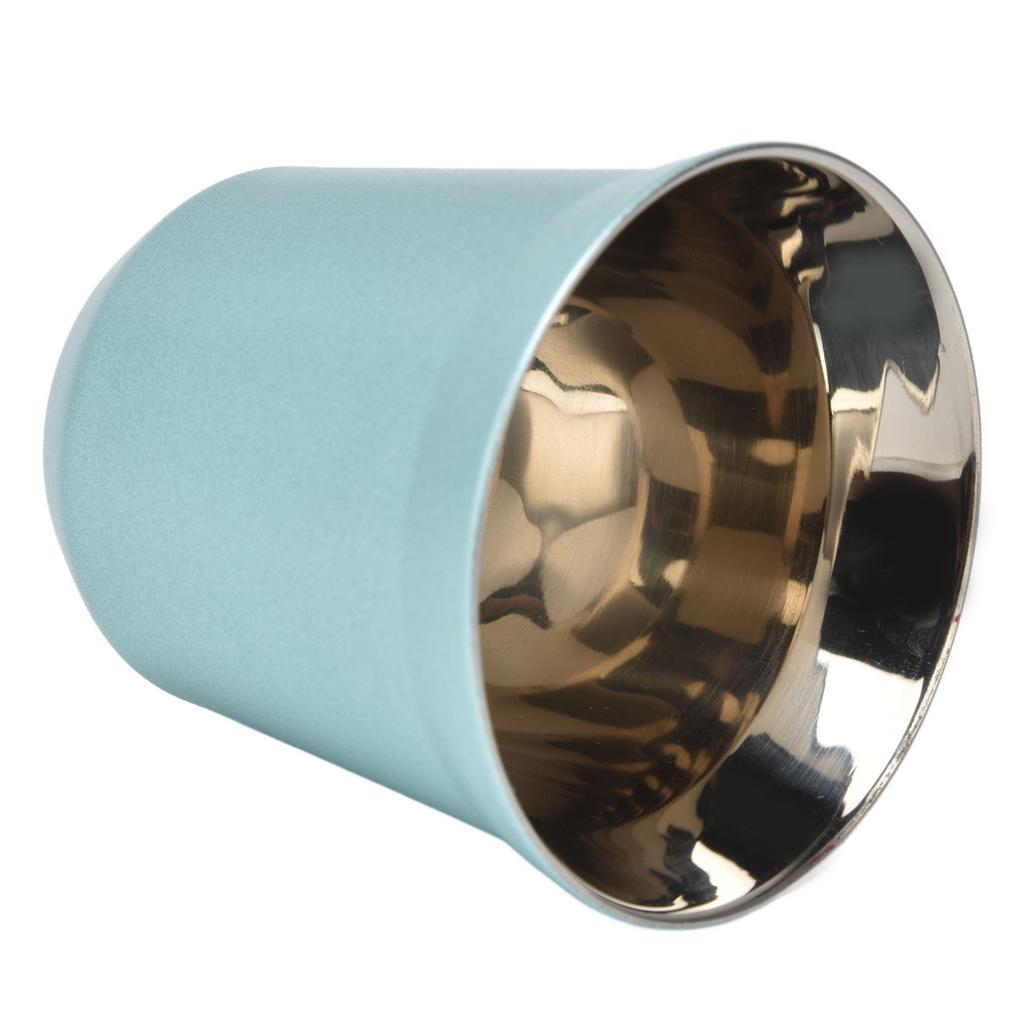 Stainless Steel Coffee Cup Double Layer Heat Insulation Beer Mug Green Water Cup for Kitchen80ml