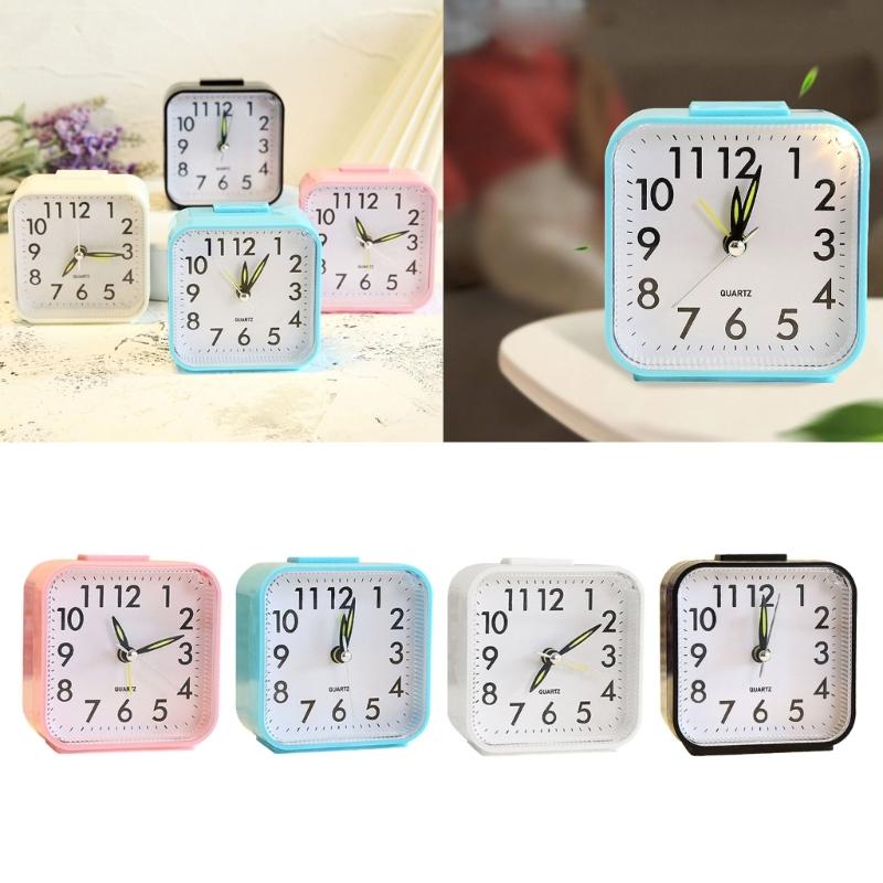 Multifunction Alarm Clock Light Glowing Led Light Ornament Crafts for School Office Dormitory Holiday Decoration