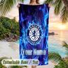 Beach Towel Rangers FC Print Custom Name Text Soft Towel for Swimming Pool