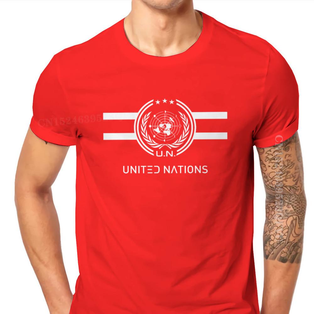 United Nations Logo Hipster TShirts The Expanse Joe Miller James Holden Canterbury TV Male Harajuku Pure Cotton Tops T Shirt