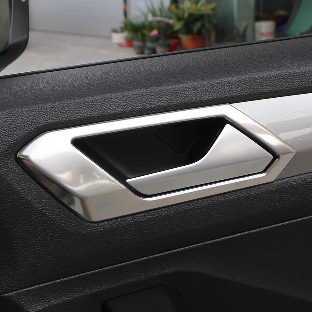 For Volkswagen VW T-Roc TROC 2018 - 2026 LHD Door Handle Cover Doors Handle Decoration Sticker Trim Frame Interior Accessories