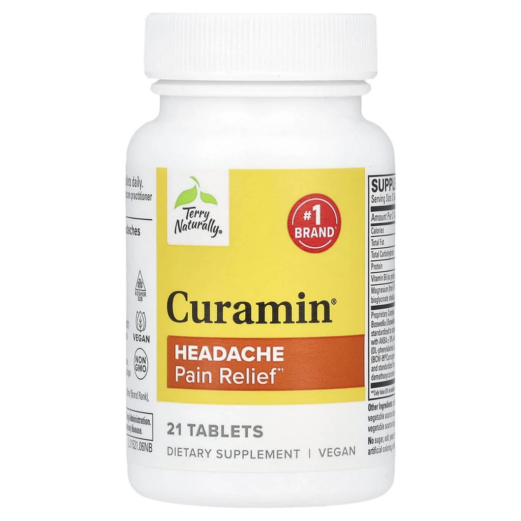Curamin®, Headache & Pain Relief, 21 Tablets