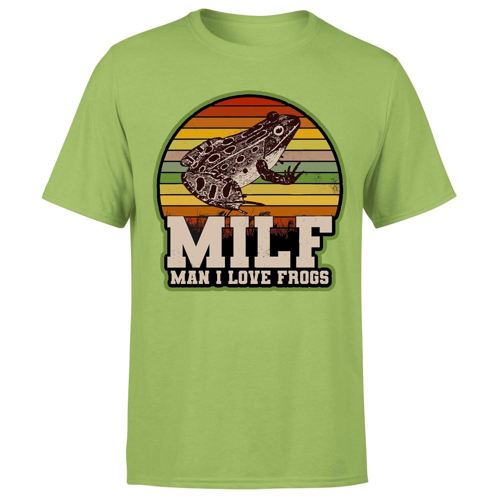 Amphibian Vintage Milf Unisex I Love Frogs Unisexs TshirtP1OrA