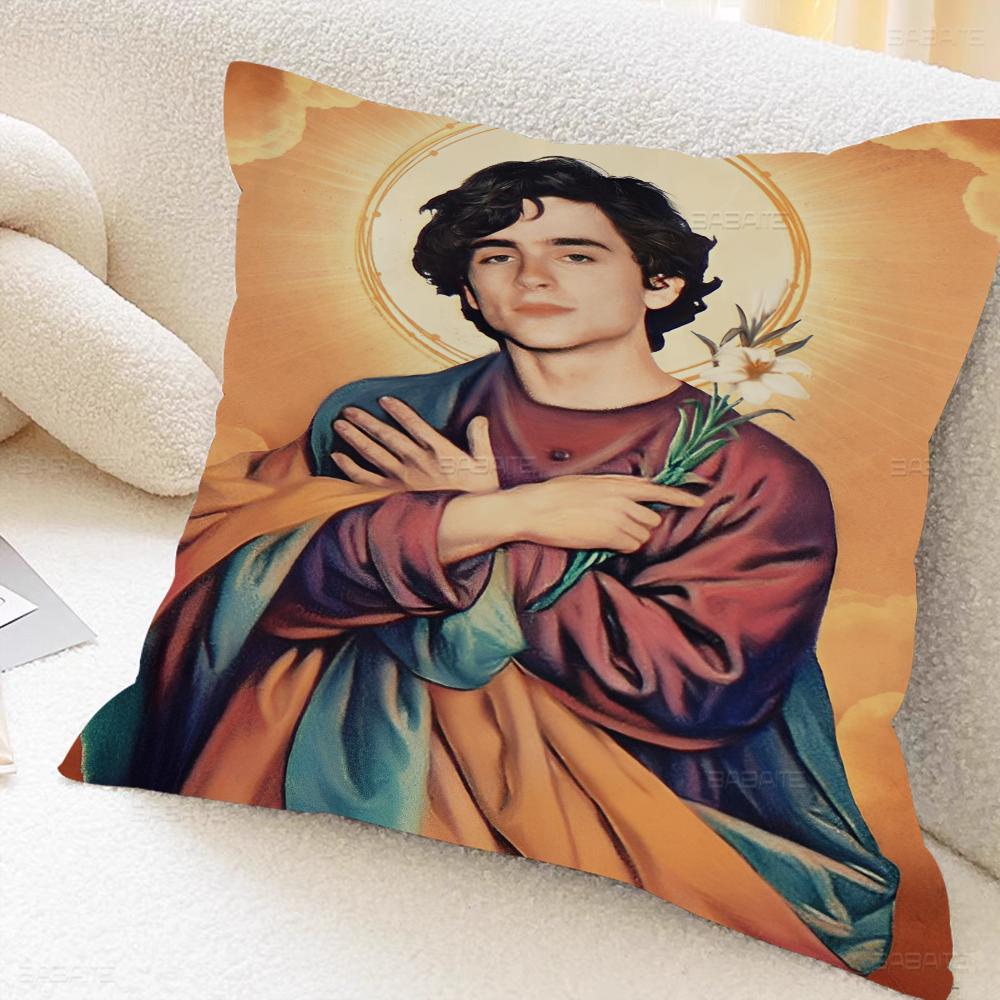 T-timothee C-chalamet Cushion Cover Pillowcase Upholstery Sofa Throw Pillow Home Decor Pillowcas