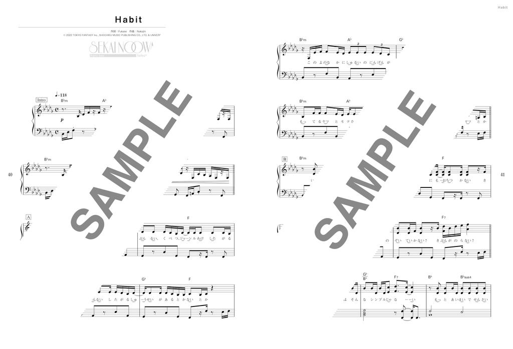 Piano Solo SEKAI NO OWARI Selection Vol.4