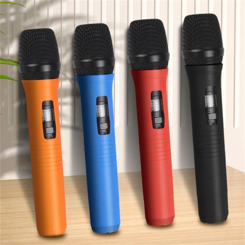 Cordless Handheld Microphone Protective Sleeve with Sponge Foam Microphone Windscreen Rubber Microphone Protective Sleeve Holder for Show KTV