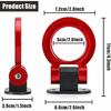 Tow Hook Kit Car Decorations Sticker Car Decor Bumper for Auto Exterior Accessories (ONLY Decoration)
