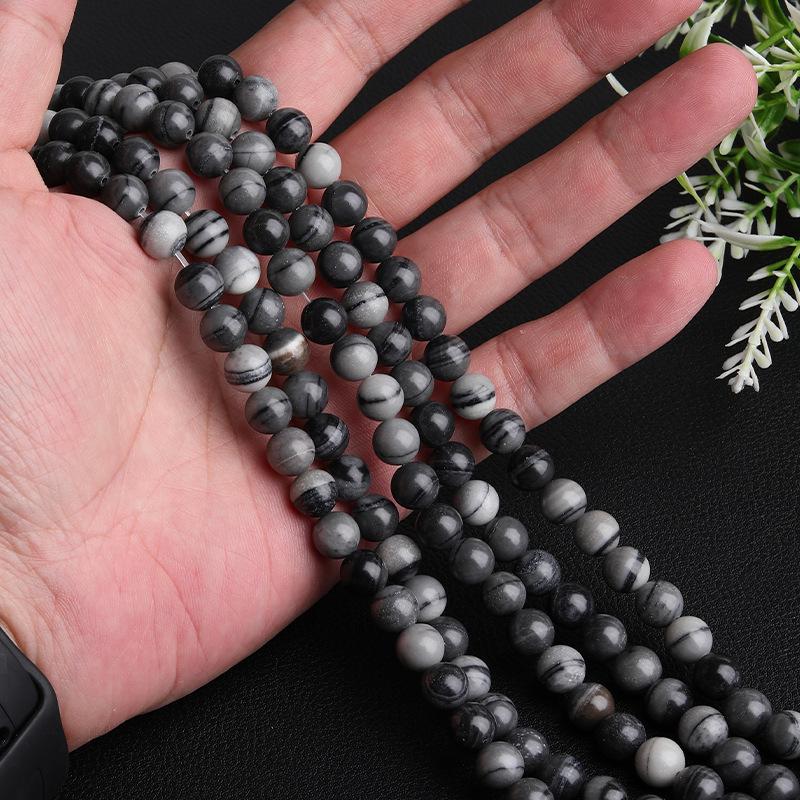 Natural Yixiantian Taiji Stone Round Beads Strands for DIY Jewelry Accessories