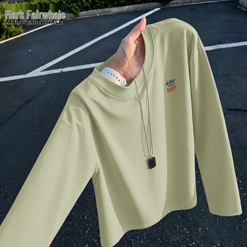 Mark Fairwhale Men's Cotton Long-Sleeve Casual T-Shirt