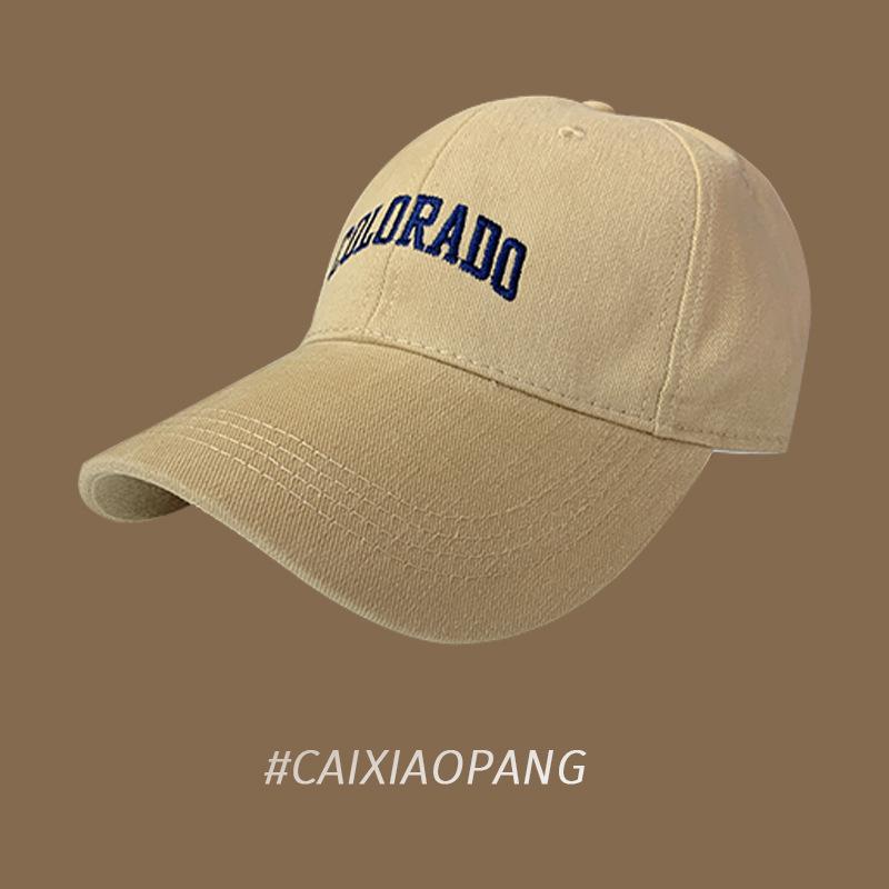 

Large and small hats, women s baseball caps, cards show small faces, curved wide brims, deepen big head circumference, and polished peaked caps for regular version (head circumference 52-58cm) хаки