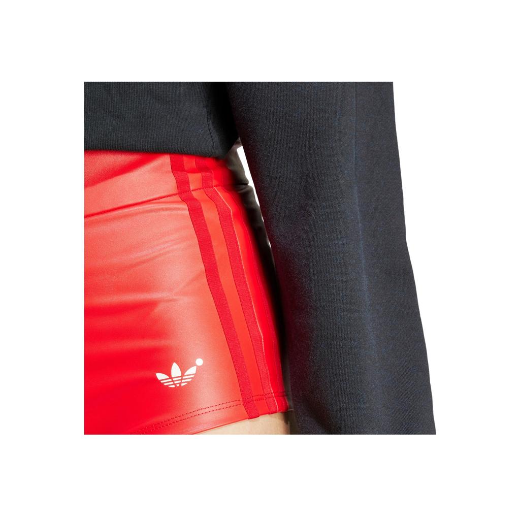 Adidas Originals Trefoil High Waist Slim Shorts Women Bottoms Light-Crimson IB4546