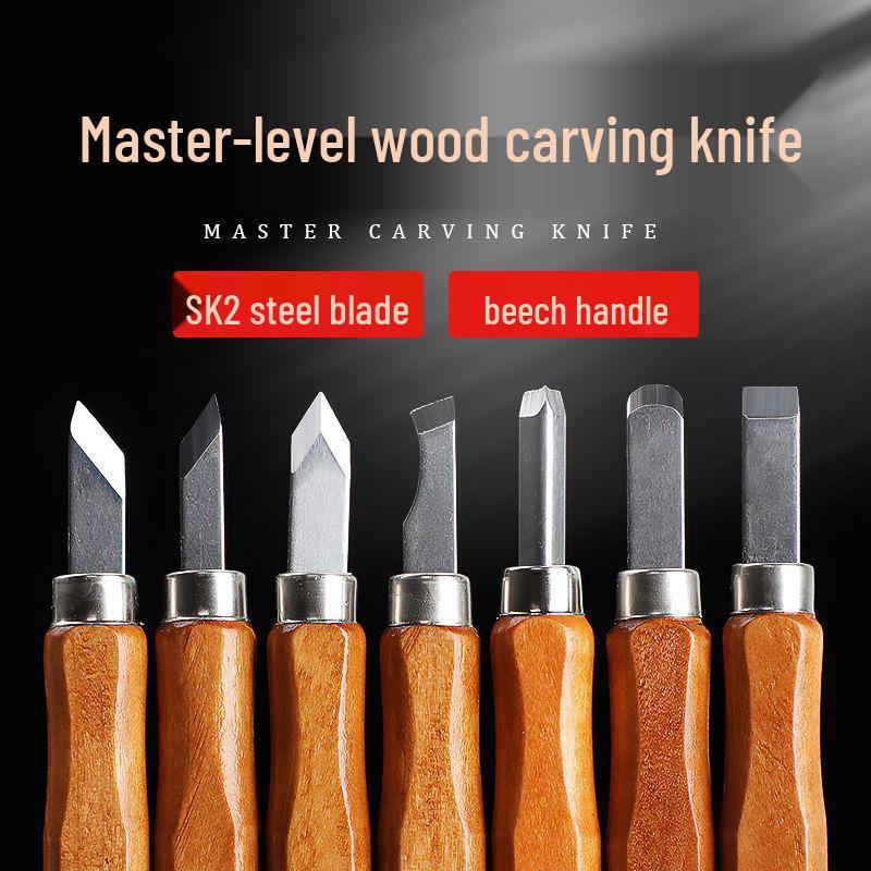 Zestaw noży do rzeźbienia w drewnie do ręcznego rzeźbienia, tworzenia stempli i pieczęci