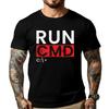 Voer Cmd Programmeur Systeembeheerder Computerwetenschapper Zeggen Harajuku Comfortabel T-shirt Heren Nationale Vlag Dag - Heren S...
