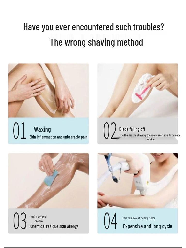 Unisex Portable Electric Shaver & Trimmer for Face, Nose, Armpit, and Pubic Hair