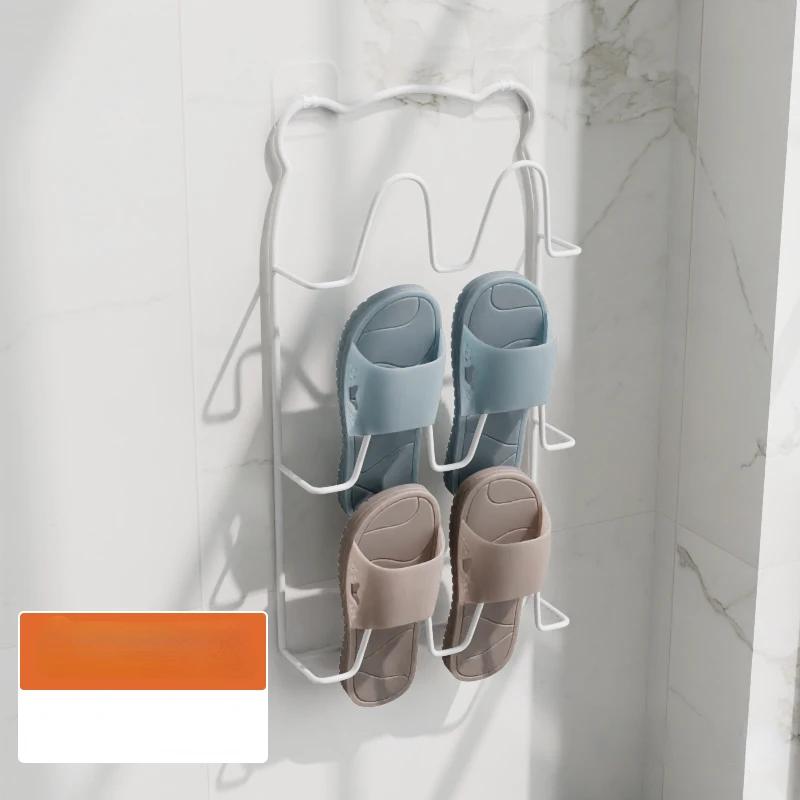 Simple Shoe Hanger Metal Iron Art Slippers Drain Drying Rack Toilet Bathroom Indoor Restroom Storage Tools Home Organizer Shelf