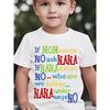 European Sizes Summer Fashion Boys' Short Sleeve T-Shirt "If Mom Says No Ask Nana" Letter Print Casual Top
