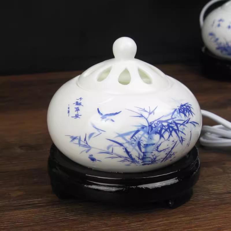 Adjustable Temperature Ceramic Incense Burner & Aroma Diffuser