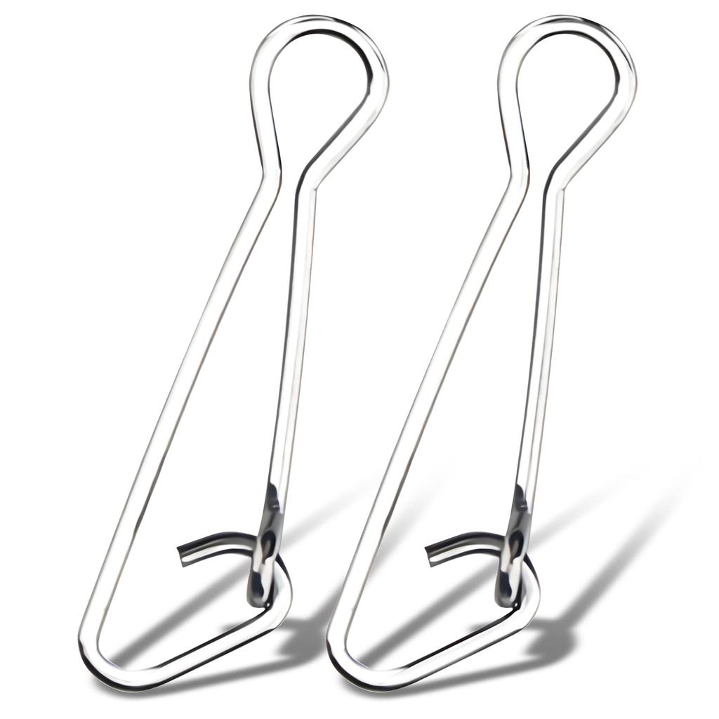 QISHUO Quick Fishing Swivel Stainless for Fishing and Horse Mackerel 50 99kg Snaps, Steel, Lures, Bluefish, Jigging, Egging, Fishing, Silver, Pieces,