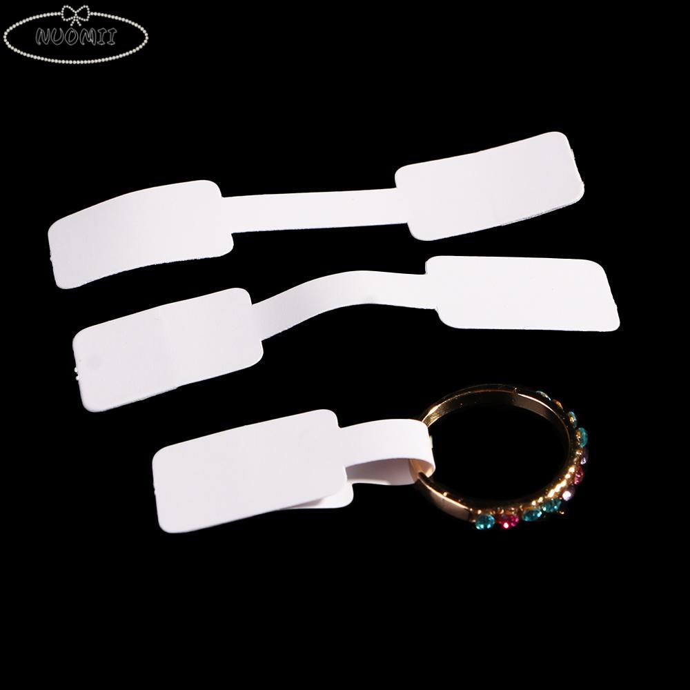 Blank Stickers Necklace Bracelet Paper Price Labels Display Tags Ring Sticker Hang Size