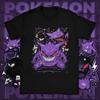 Summer Pokémon Anime Gengar Brand 100Pure Cotton Printed Tshirt Men Harajuku Casual Versatile Shortsleeved Y2k Loose