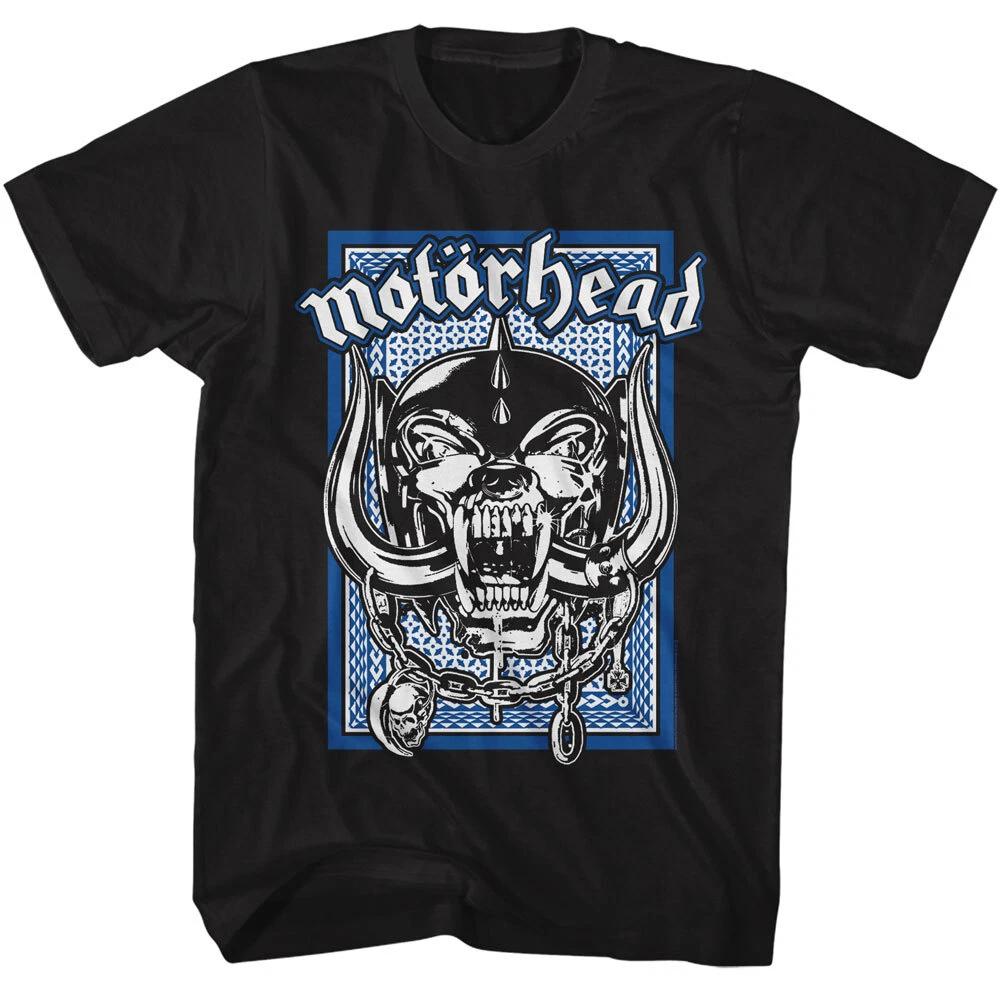 Motorhead Snaggletooth War-Pig Mascot Blue Playing Card Men s T Shirt 3XL