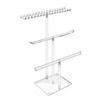 Multitiered Sturdy Acrylics Jewelry Holder Clear Display Rack for Necklaces Earrings and Bracelets Home Organization