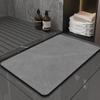Wavy Marble Quick-Dry Bathroom Mat - Diatom Soft Absorbent Rug for Toilet, Door, and Sink
