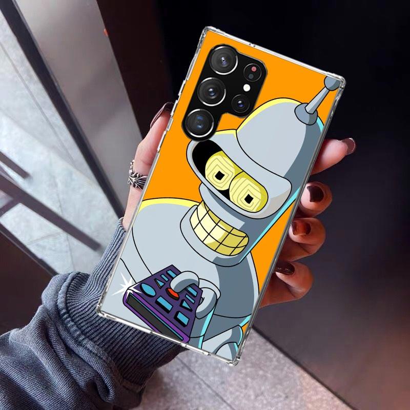 Cartoon F-Futuramas Phone Case For Samsung Galaxy S23 S24 S25 Edge S26 Ultra S22 + S21 Plus S20 FE Cover Silicone Print Shell Ga