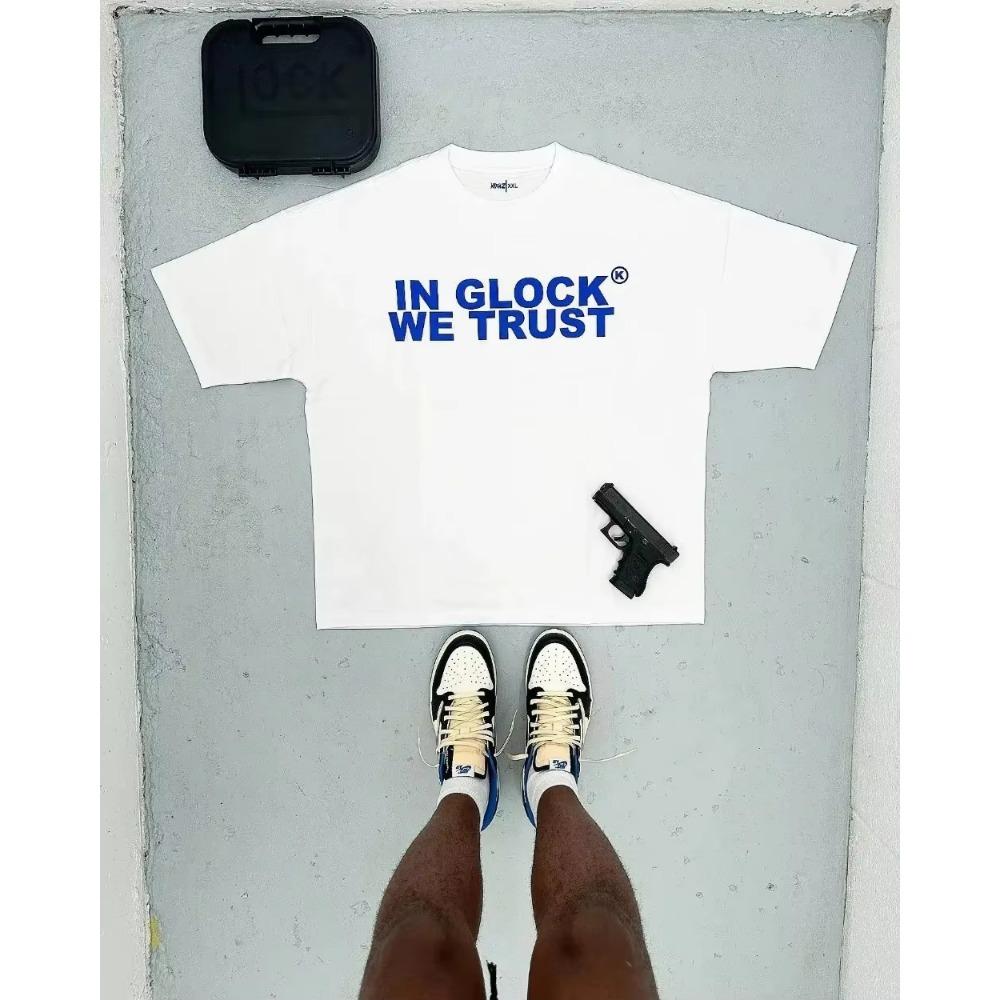 2024 Summer Street Vintage Alphabet Print Pure Cotton Loose Short Sleeve Men Y2k Goth Harajuku Fashion Loose Personality T-shirt