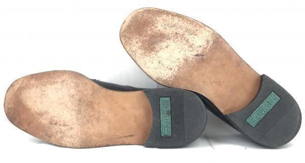 Salamander Germany Leather U-Tip 26.5 Black Dress Shoes Business(USED)