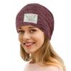 Beanie Hats For Women Men Cotton Warm Anti-slip Headwear Cap Casual Stretch Sleep Turbans Hats For Travel Running