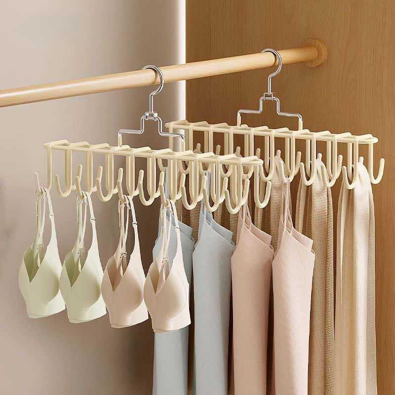 20-Hook Multi-functional Space-saving Clothes & Hat Hanger for Wardrobes