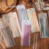 Vintage Hollow Lace Sticker Sets 40 Pieces Per Pack Assorted Colors Perfect For Journaling Scrapbooking Diy Crafts