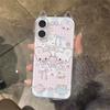Cute Cat Ears Suitable for Apple 16promax Cartoon Mobile Phone Case Iphone15 Cartoon TPU Protective Case 14