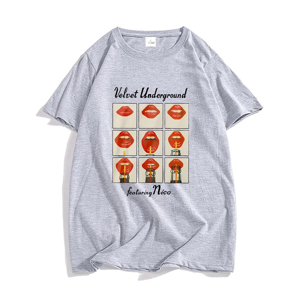 The Velvet Underground Rockband T-Shirts MÄNNER Hübsche Grunge T-Shirts Hochwertige T-Shirts Vier Jahreszeiten Reguläres T-Shirt