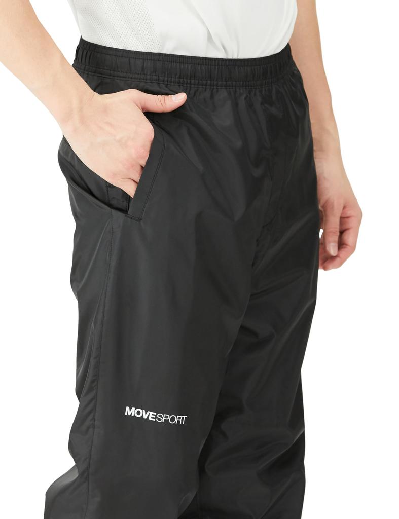 Long Pants Descente Lined Mesh Windbreaker Jogger Pants Windproof Water Repellent Training Running BK L [Move Sports] (DMMXJG11)