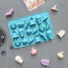 1/3 Stück 18 Mulden Halloween Silikonformen Geist Kürbis Fledermaus Schädel Hexenhut für DIY Halloween Schokolade Süßigkeiten Backform