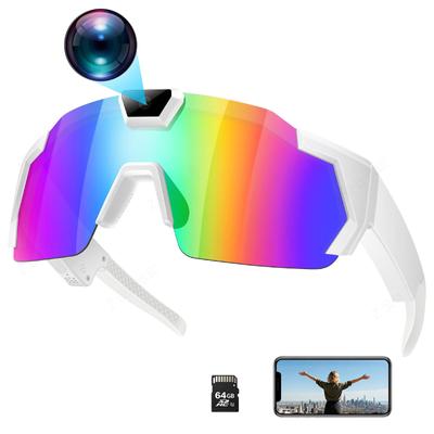 Occhiali Intelligenti da Ciclismo con Fotocamera Integrata per Foto e Video Esterni