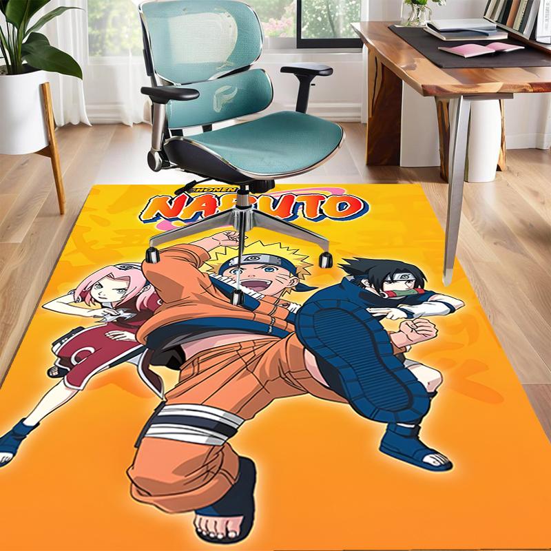 1pc NARUTO Design Area Rug - Non-Slip, Soft & Cozy Floor Mat for Living Room, Bedroom, Office - Indoor/Outdoor Decorative Carpet