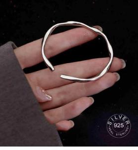 Xiaomi 100% Solid 925 Sterling Silver Metal Bracelet for Women Men Vintage Handmade Simple Narrow Bamboo Bracelets For Birthday Gift