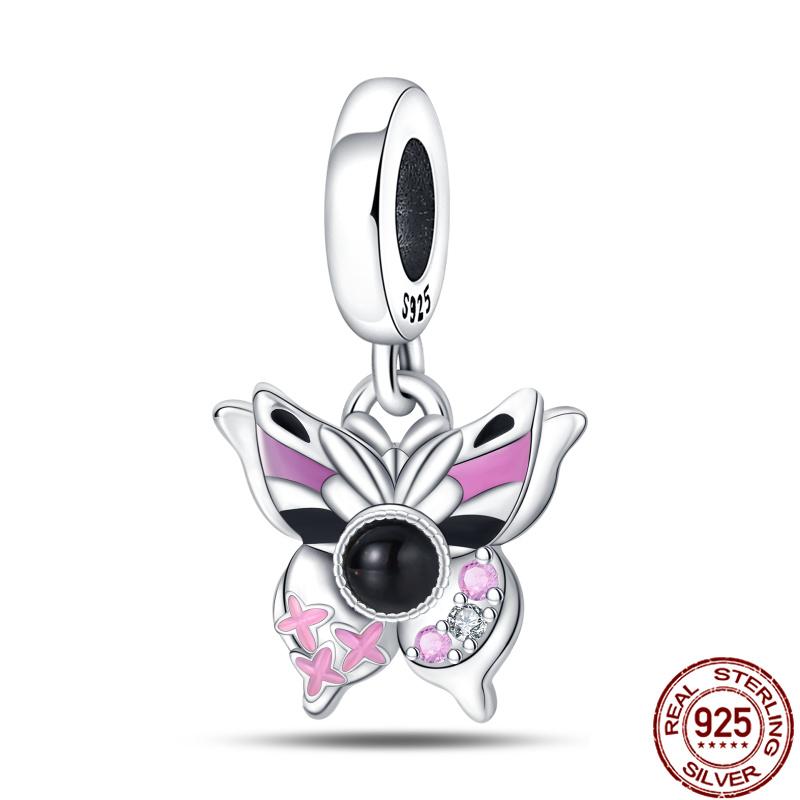 Fit Charms Fororiginal Bracelets 100%Copper Luminous Butterfly Series Beads Diy Jewelry Making For Women Gift