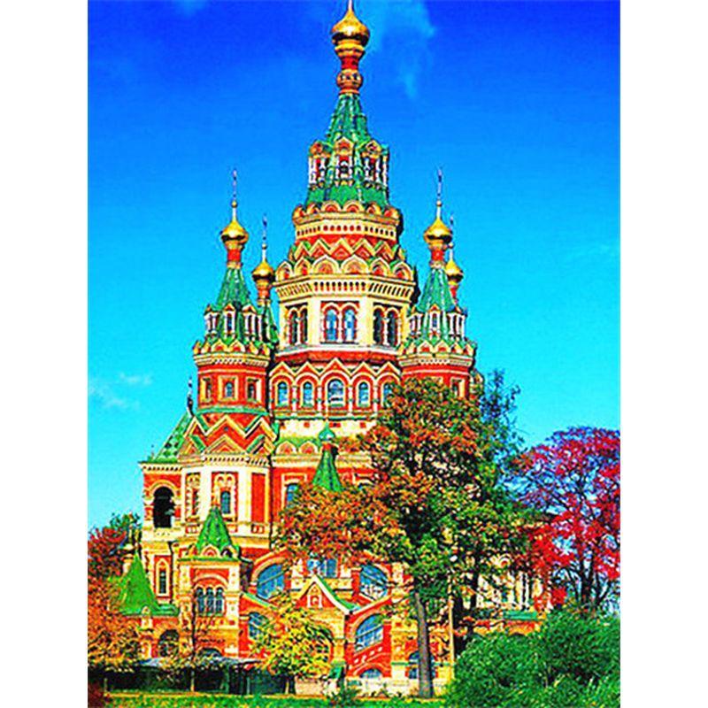5D Diamant Malerei Straße Mosaik Kreuz Stich Architektur Landschaft Diamant Stickerei Verkauf Winter Home Decor Geschenk