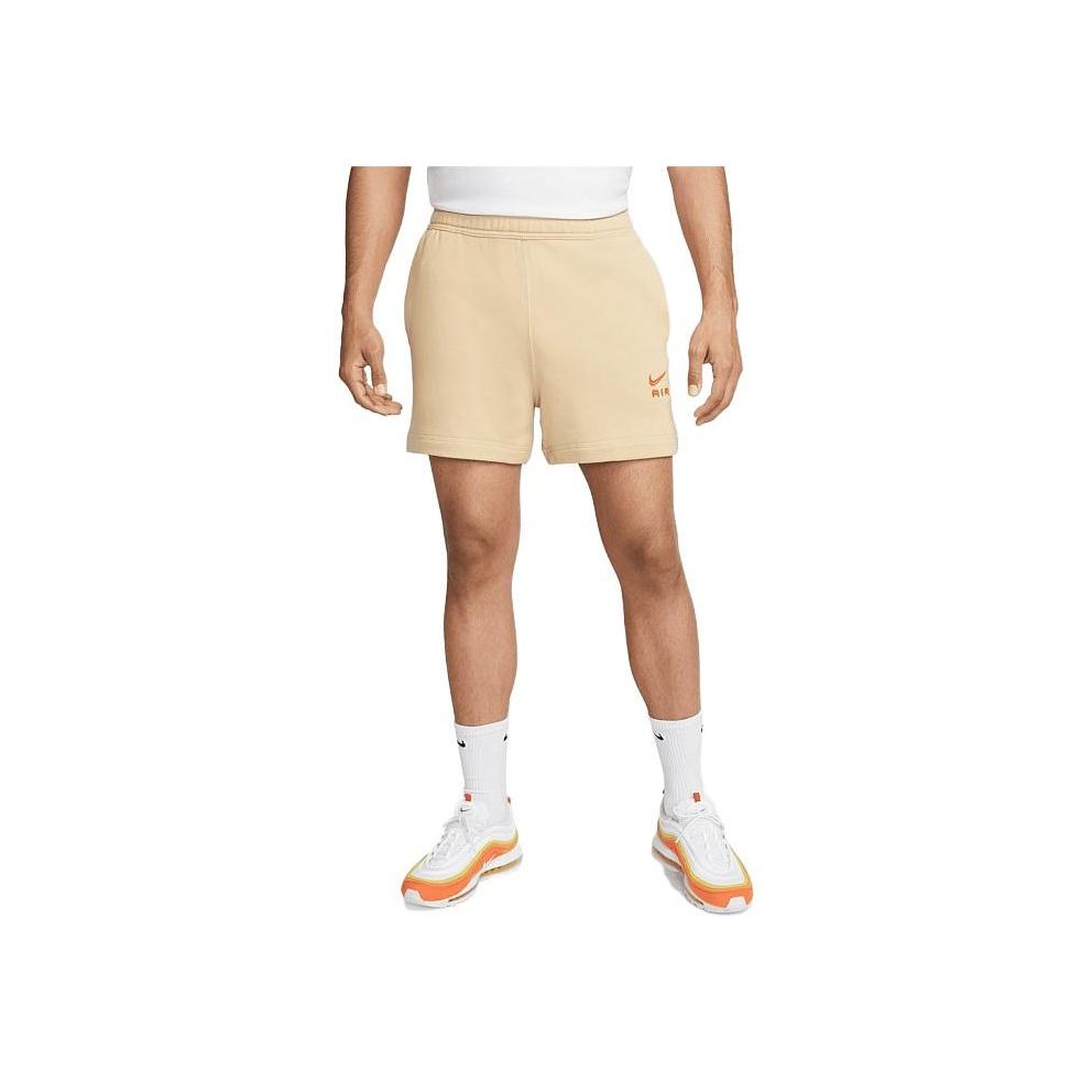 Nike Solid Color Logo Drawstring Pocket High Waist Shorts Men Bottoms Apricot DV9860-252