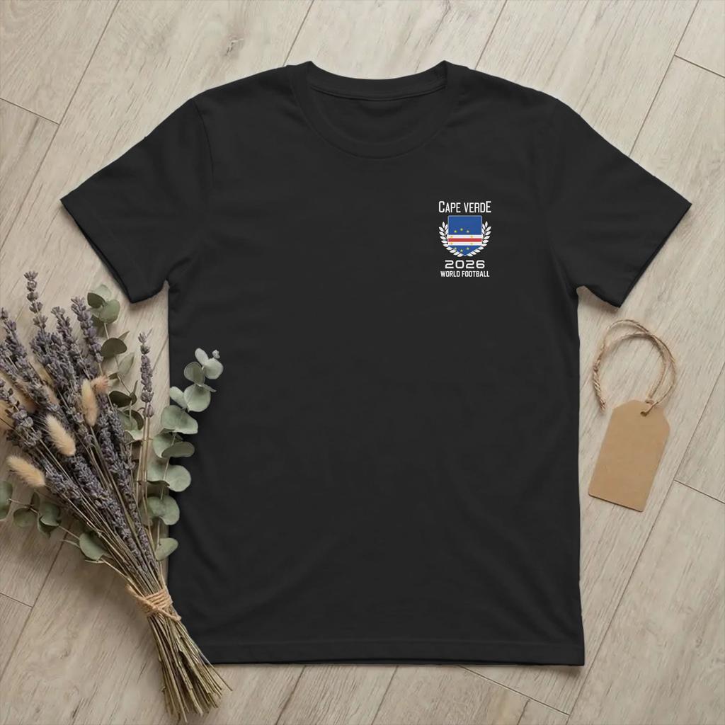 Unisex Cape Verde Flag Football Fan 2026 T Shirts Supporter Cotton merch Vintage Short Sleeve Crewneck Tee Shirt Printed TShirt