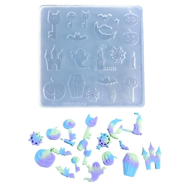 

Хэллоуин тематическая силиконовая форма череп кулон формы универсальный скелет орнамент литейная форма аксессуар ручной работы